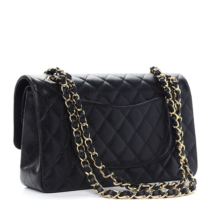 Chanel Caviar Quilted Medium Double Flap Black 3 of 9