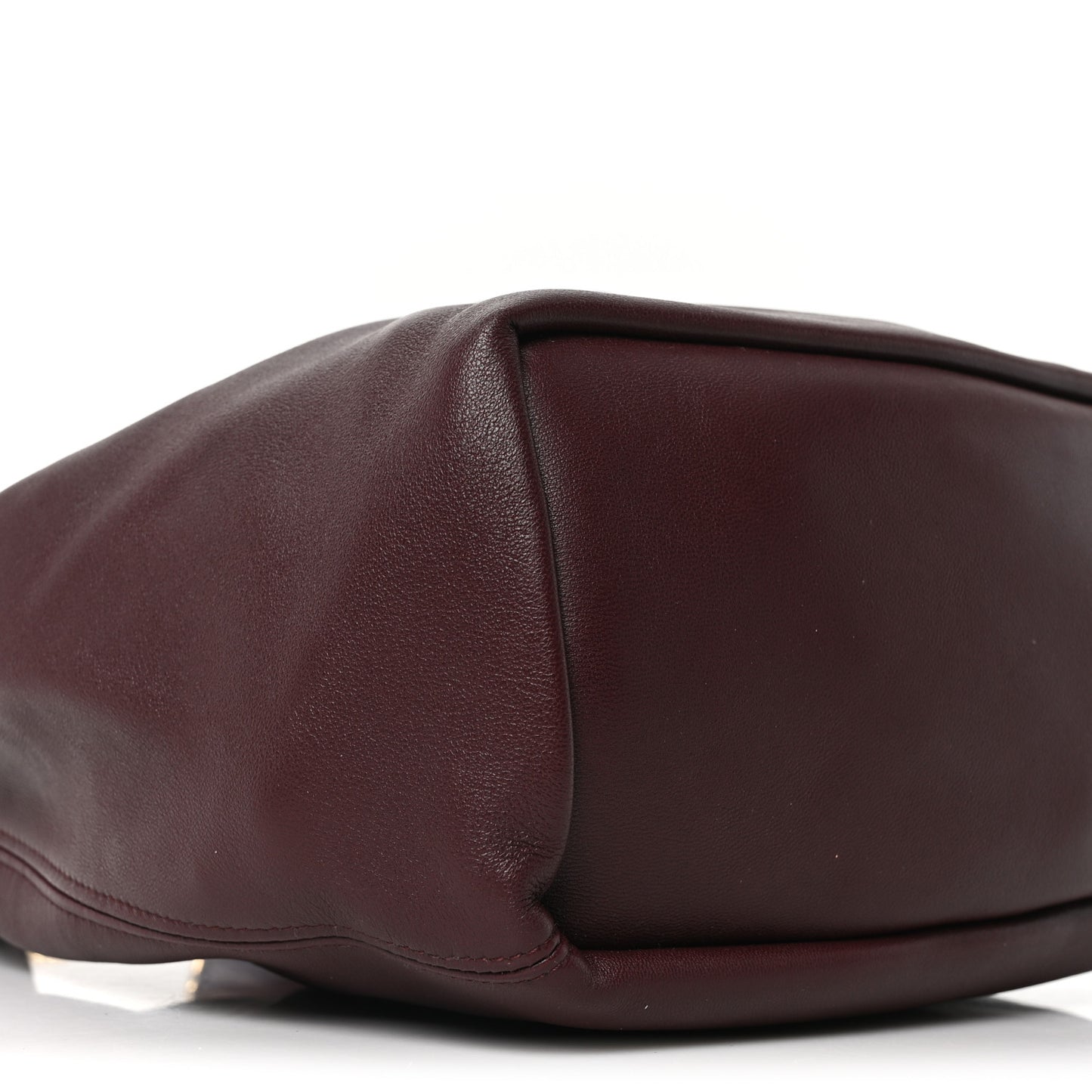 Buttery Nappa Lambskin Small Squeeze Bag Dark Burgundy