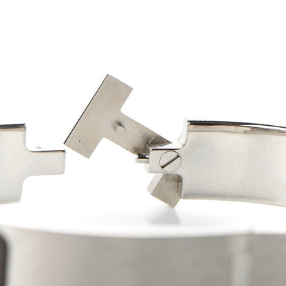 Hermes Matte Enamel Narrow Clic Clac HH Bracelet T5 Etain 5 of 6