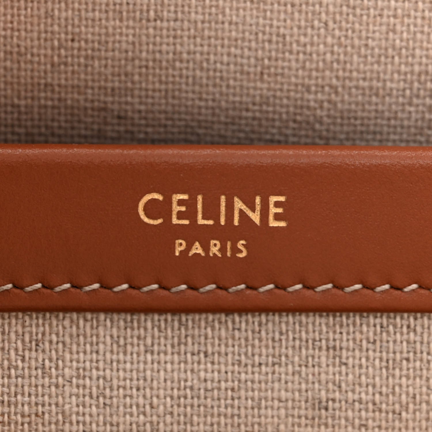 Celine Canvas Small Cabas Thais Ecru Black 6 of 10