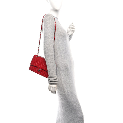 Chanel Lambskin Quilted Medium Double Flap Red 2 of 10
