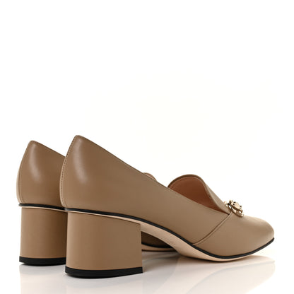 Gucci Calfskin Horsebit Loafer Pumps 39.5 Bright Camel 4 of 9