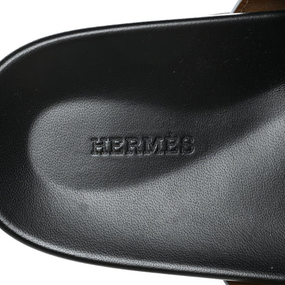 Hermes Calfskin Mens Chypre Sandals 42 Naturel 8 of 9