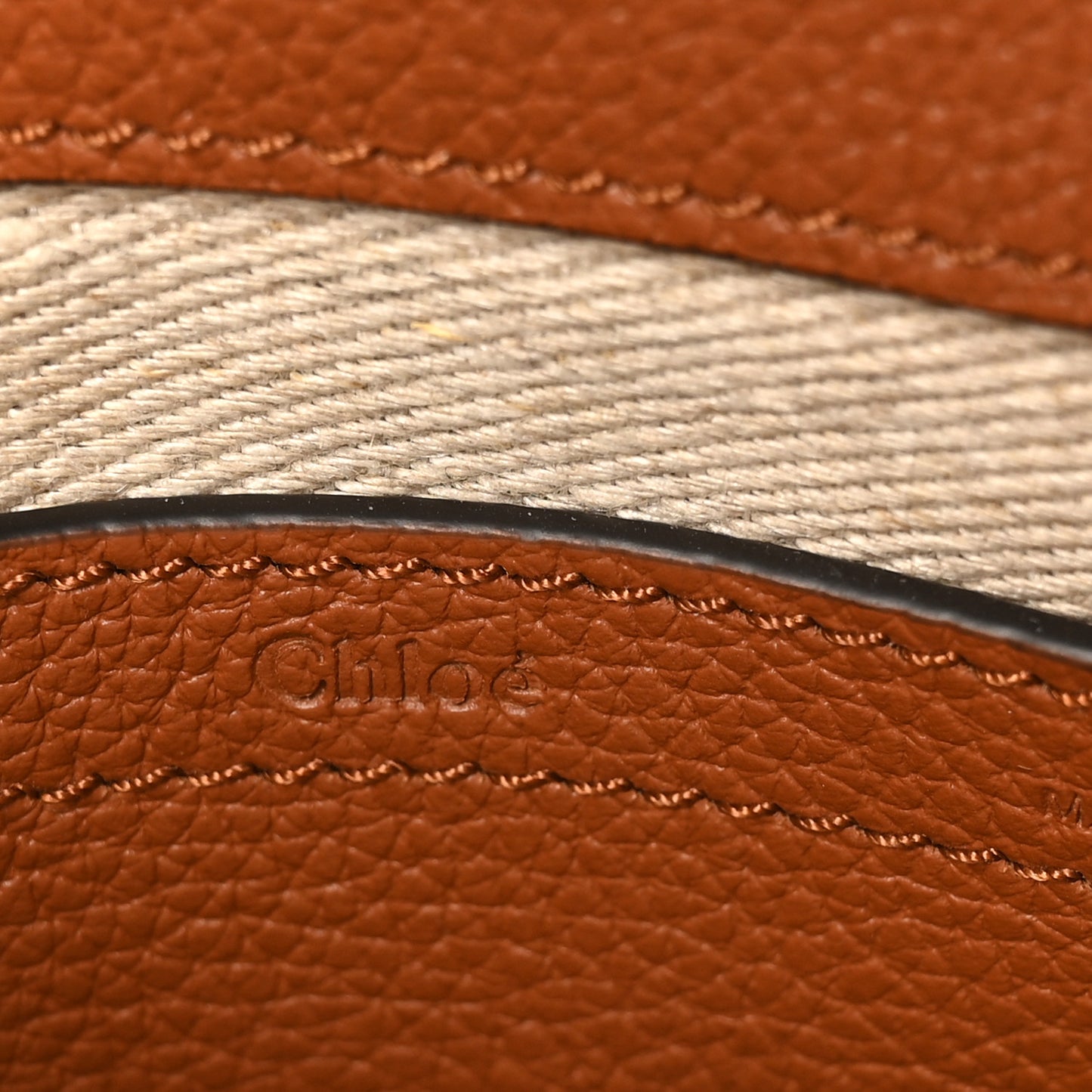 Grained Calfskin Small Marcie Saddle Bag Tan