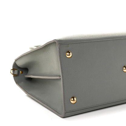 Christian Dior Grained Calfskin Large St. Honore Tote Grey 6 of 10