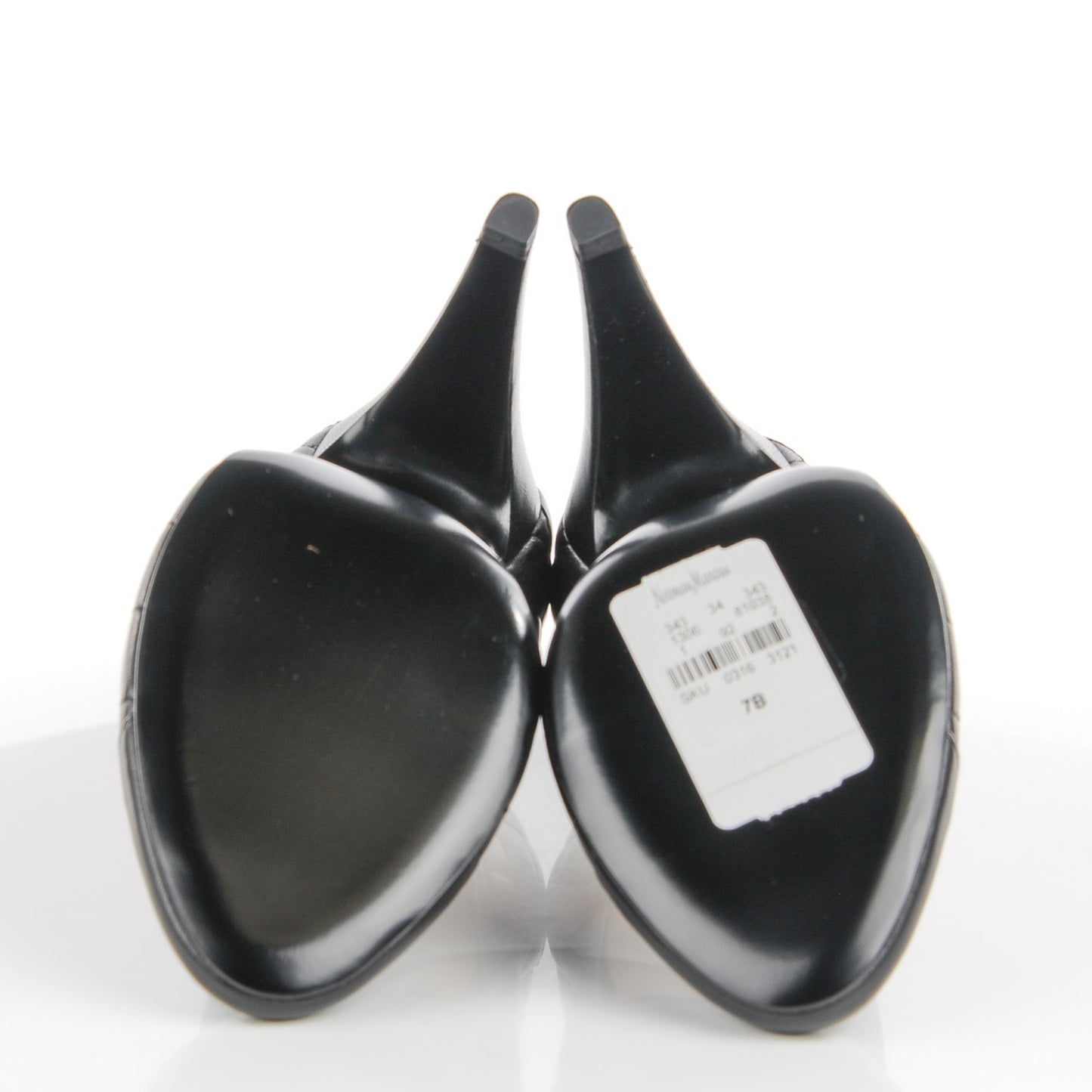 Lambskin Quilted CC Cap Toe Pumps 37 Black