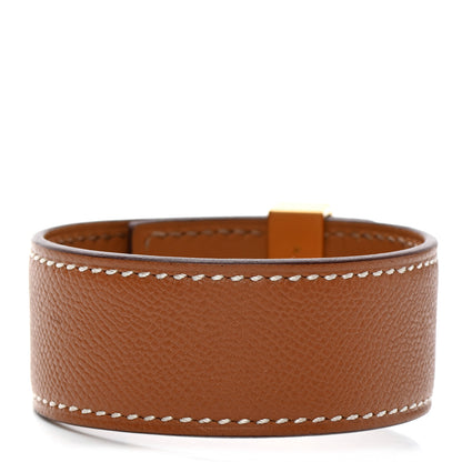 Hermes Madame Calfskin Collier de Chien 24 Bracelet T2 Gold 3 of 7