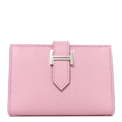 Hermes Epsom Mini Bearn Wallet Mauve Sylvester 1 of 7
