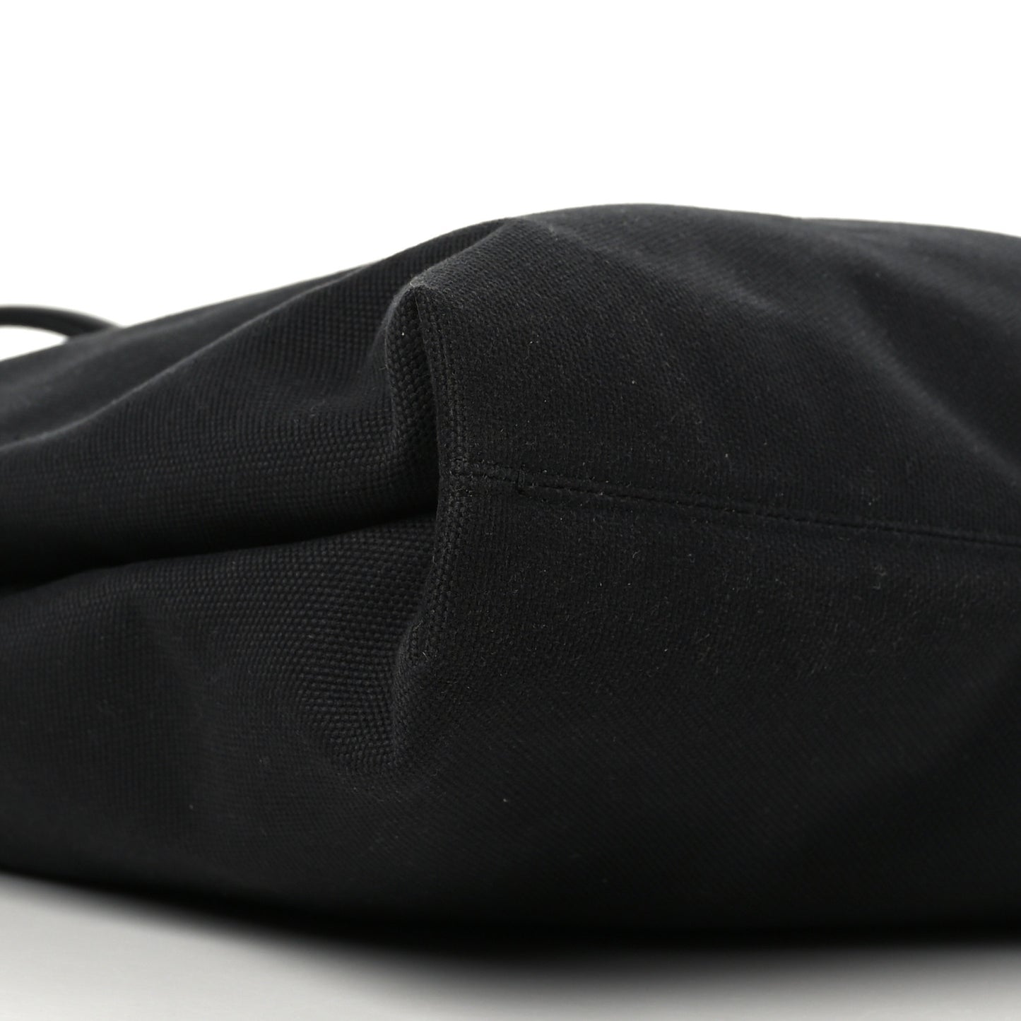 Canvas Logo Print XL Cabas Black
