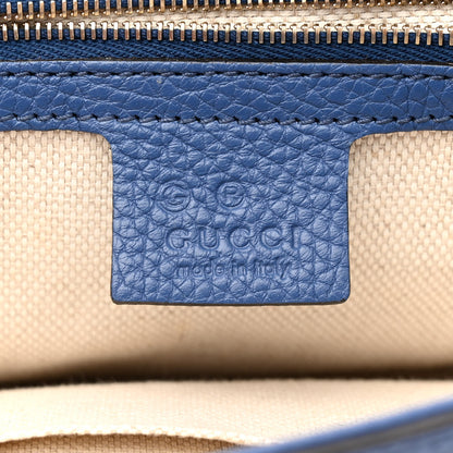 Gucci Pebbled Calfskin Medium Soho Flap Crossbody Caspian 6 of 12