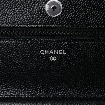 Chanel Caviar Quilted Wallet On Chain WOC Black 6 of 11