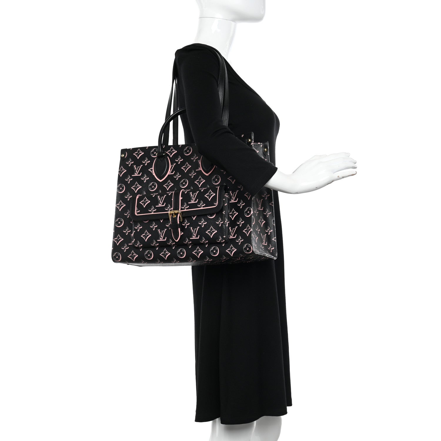 Louis Vuitton Monogram Fall for You LV Neo Onthego MM Black 2 of 8