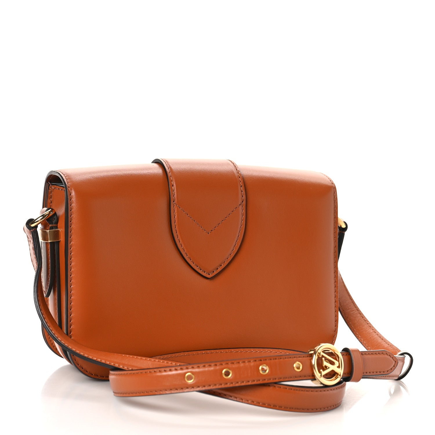 Louis Vuitton Smooth Calfskin LV Pont 9 Golden Siena 2 of 8