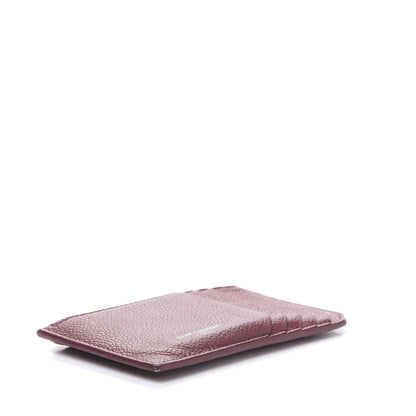 Saint Laurent Grained Calfskin 5 Fragments Zip Pouch Card Holder Burgundy 4 of 9