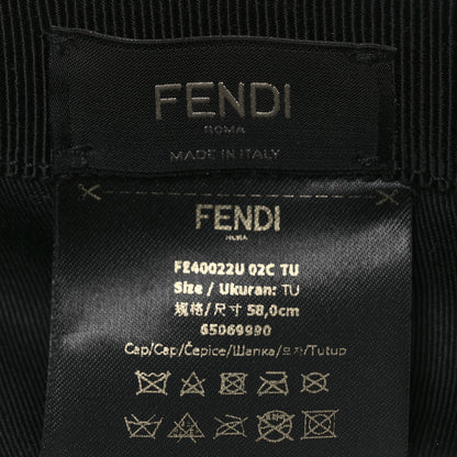 Fendi Cotton Suede Eyecap Shield Sunglasses With Baseball Cap 58 Black 9 of 9