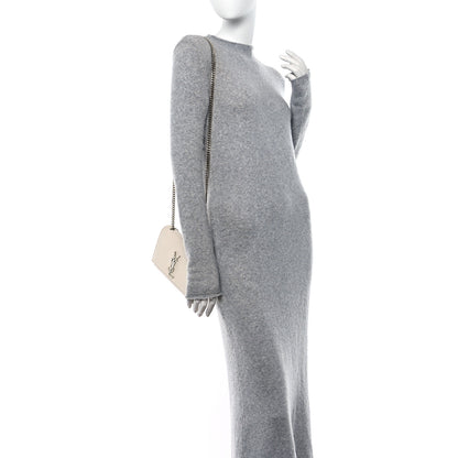 Saint Laurent Grain De Poudre Small Monogram Kate Satchel Blanc Vintage 2 of 17