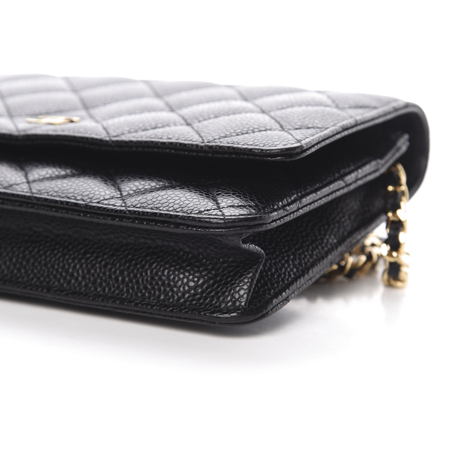 Chanel Caviar Quilted Wallet On Chain WOC Black 11 of 12