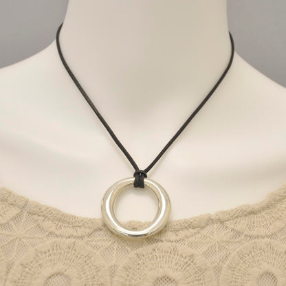 Tiffany Sterling Silver Elsa Peretti Sevillana Pendant Necklace 2 of 2