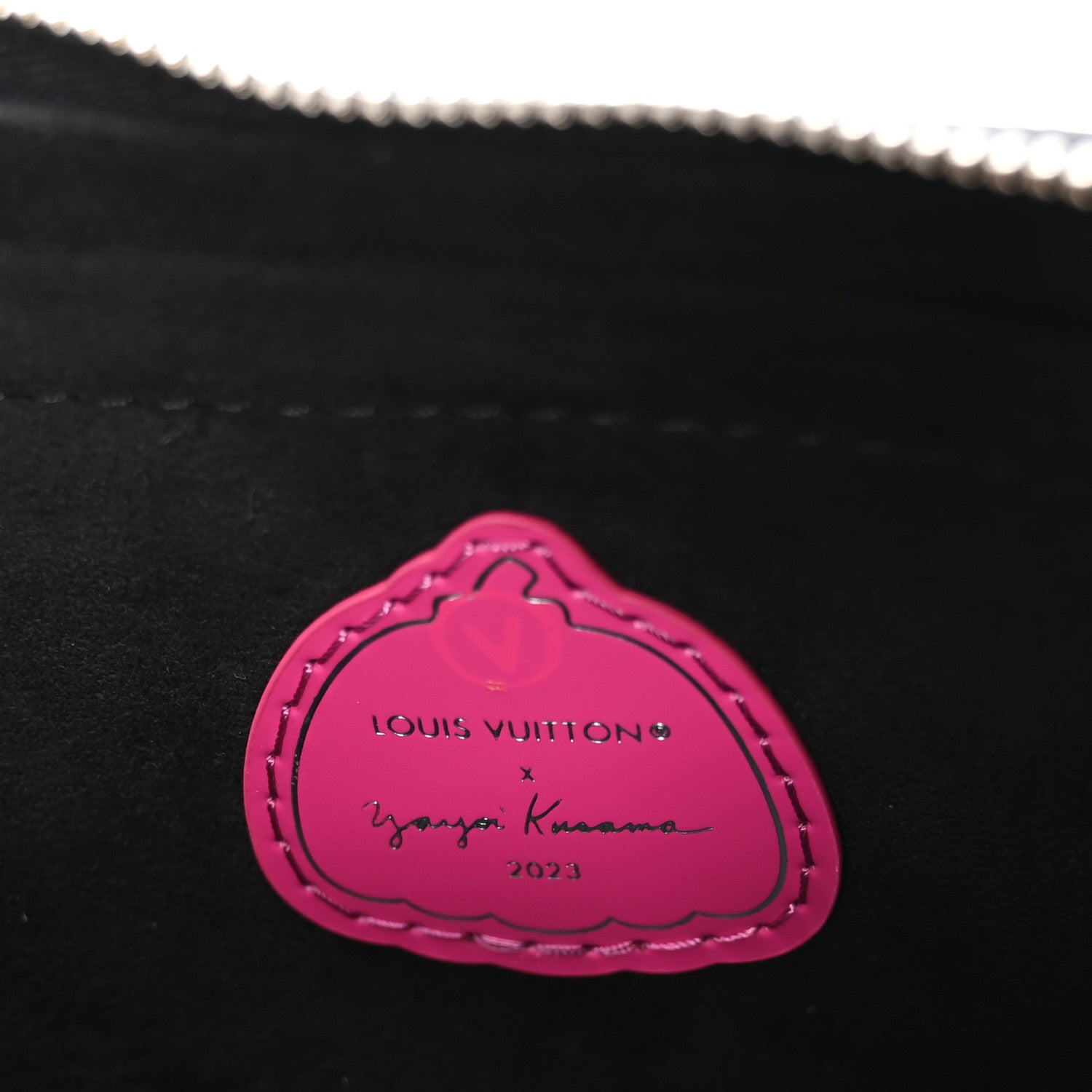 Louis Vuitton LV X YK Empreinte Multi Pochette Accessories Black Fuchsia 5 of 9