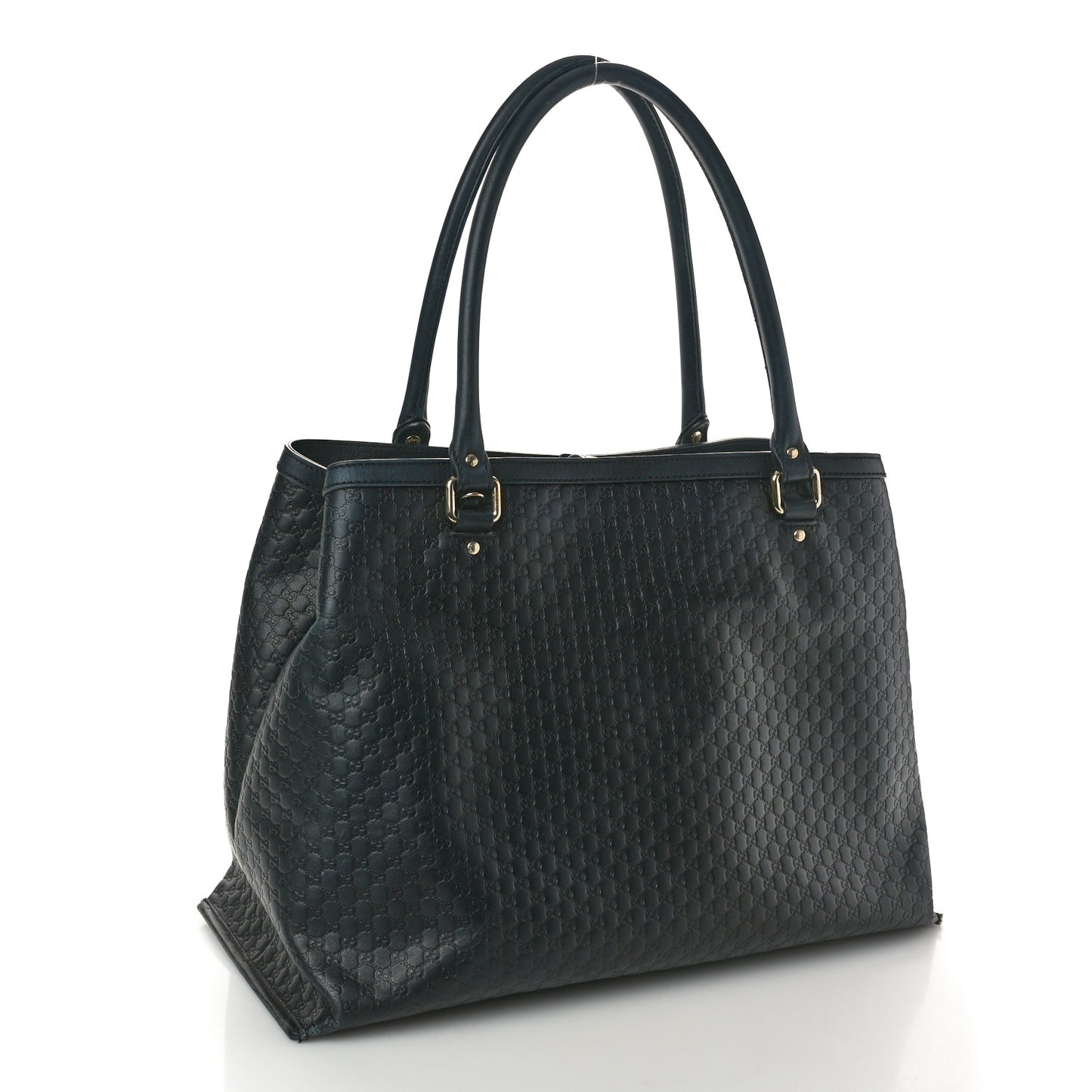 Soft Microguccissima Large Tote Black