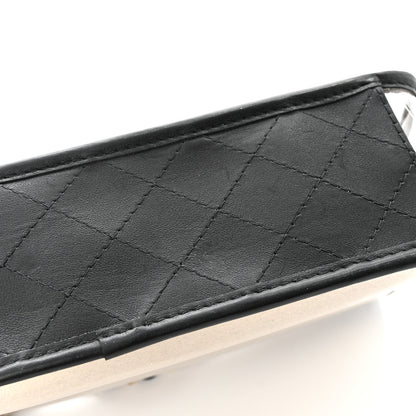 Chanel Lambskin PVC Sand By The Sea Flap With Pearl Strap Black 11 of 12