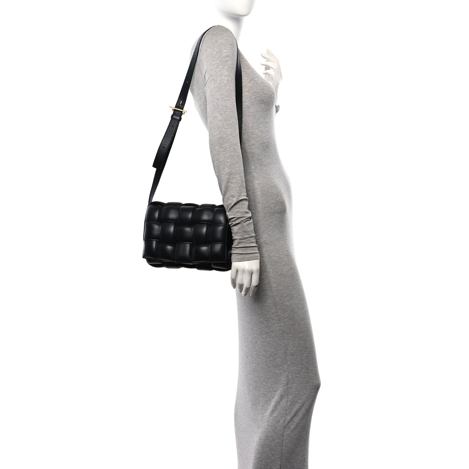 Bottega Veneta Nappa Maxi Intreccio Padded Cassette Crossbody Bag Black 2 of 10