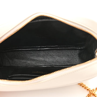 Saint Laurent Grain De Poudre Matelasse Monogram Mini Lou Camera Bag Crema Soft 5 of 11