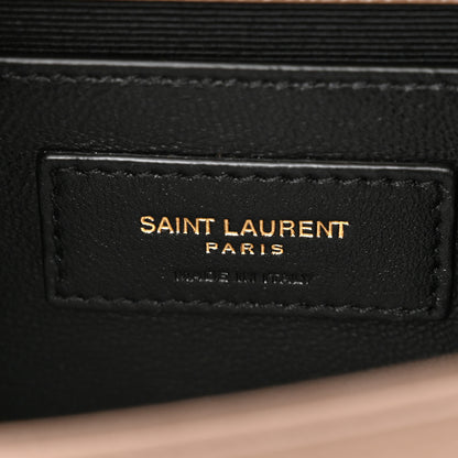 Saint Laurent Grain De Poudre Small Monogram Kate Satchel Dark Beige 6 of 12
