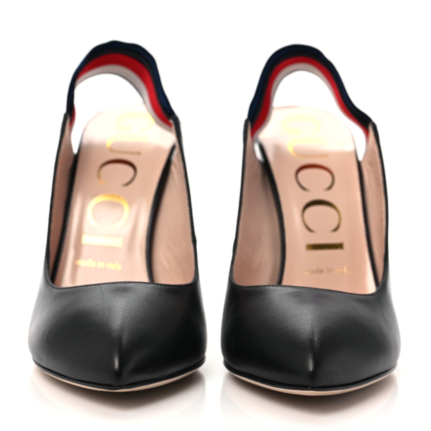 Malaga Kid Web Sylvie High Heel Slingback Pumps 38.5 Black