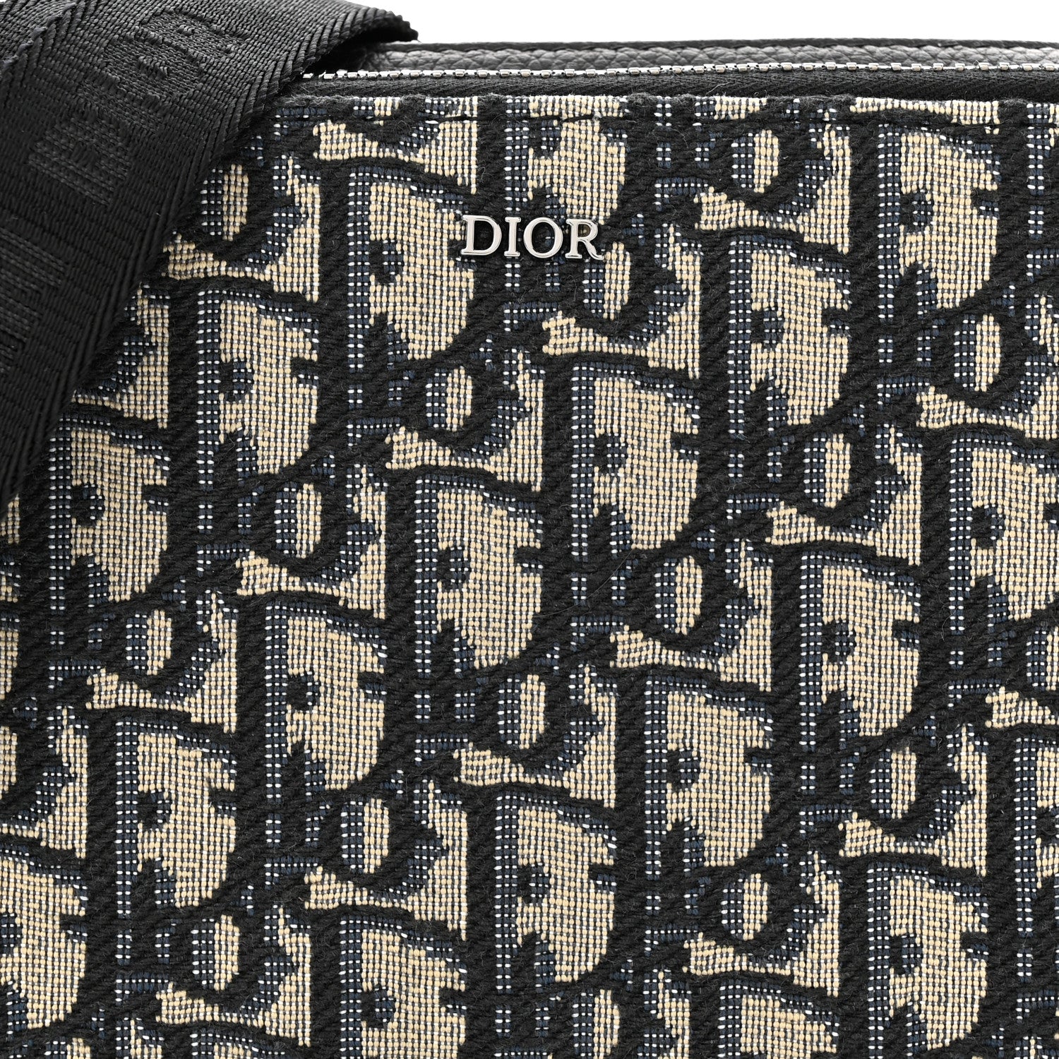 Christian Dior Oblique Pouch Navy Blue 8 of 10