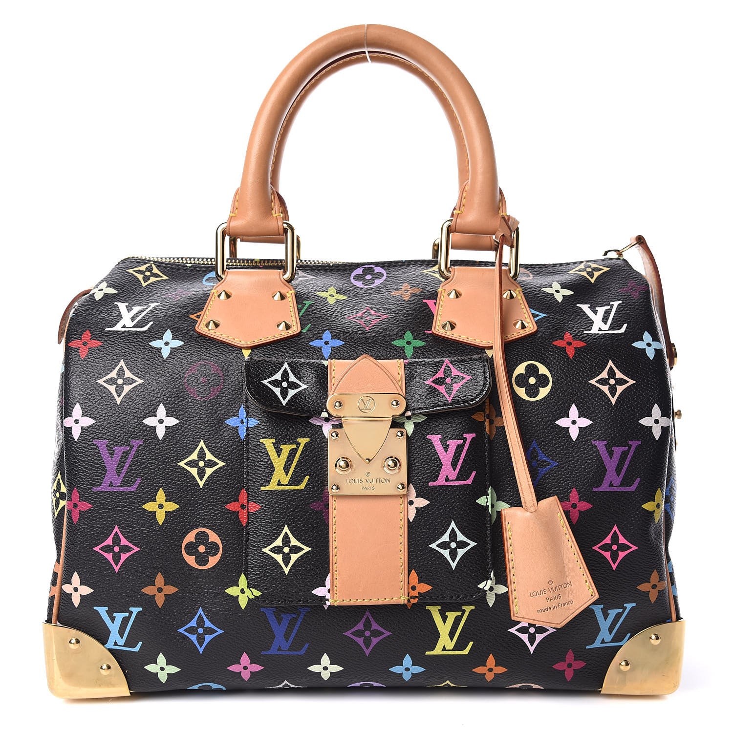 Louis Vuitton Monogram Multicolor Speedy 30 Black 1 of 9