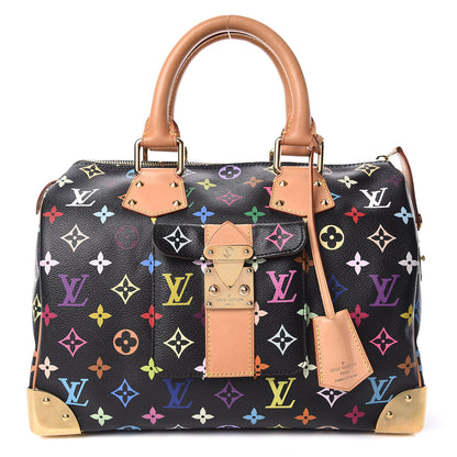 Louis Vuitton Monogram Multicolor Speedy 30 Black 1 of 9