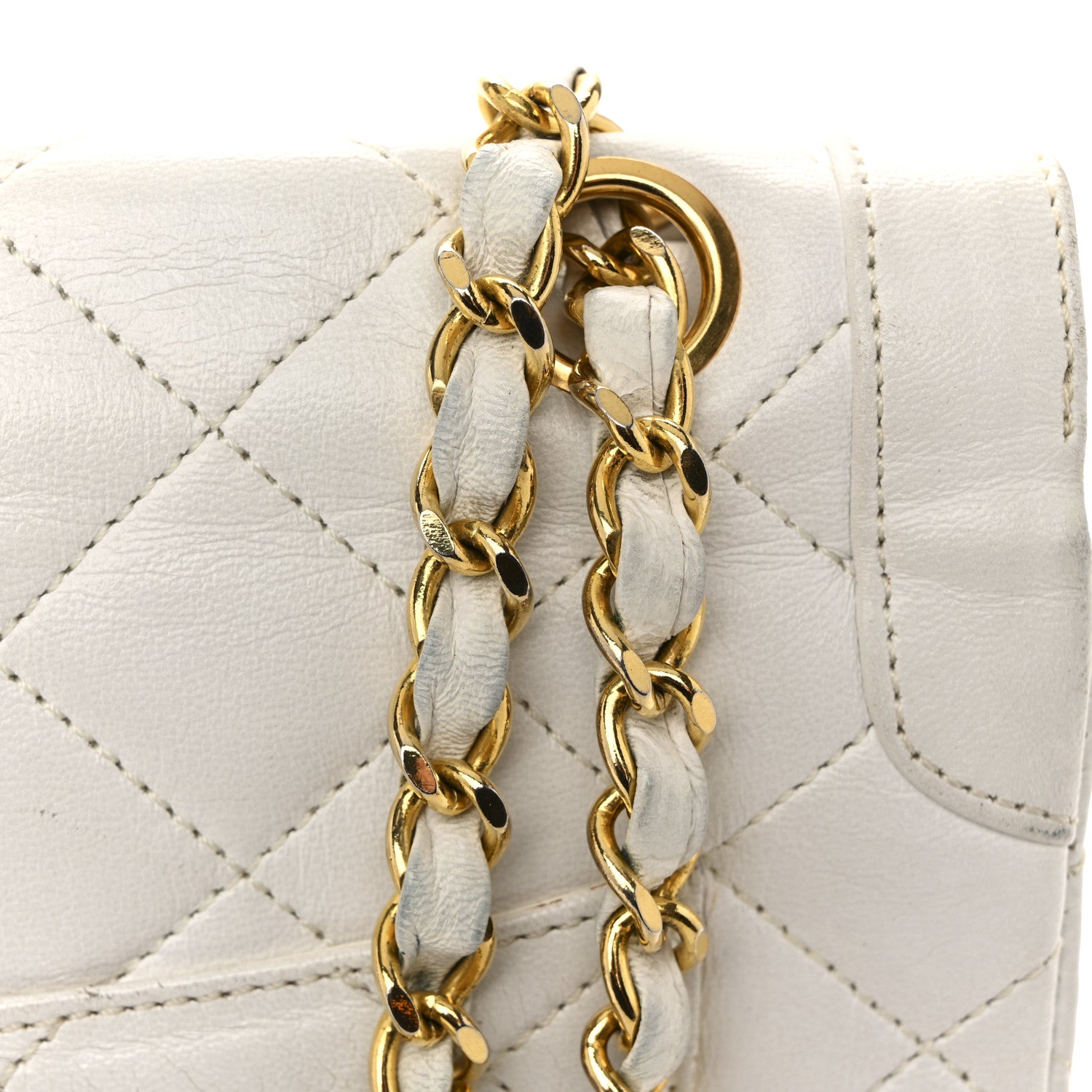 Chanel Lambskin Quilted Small Flap White 13 of 17