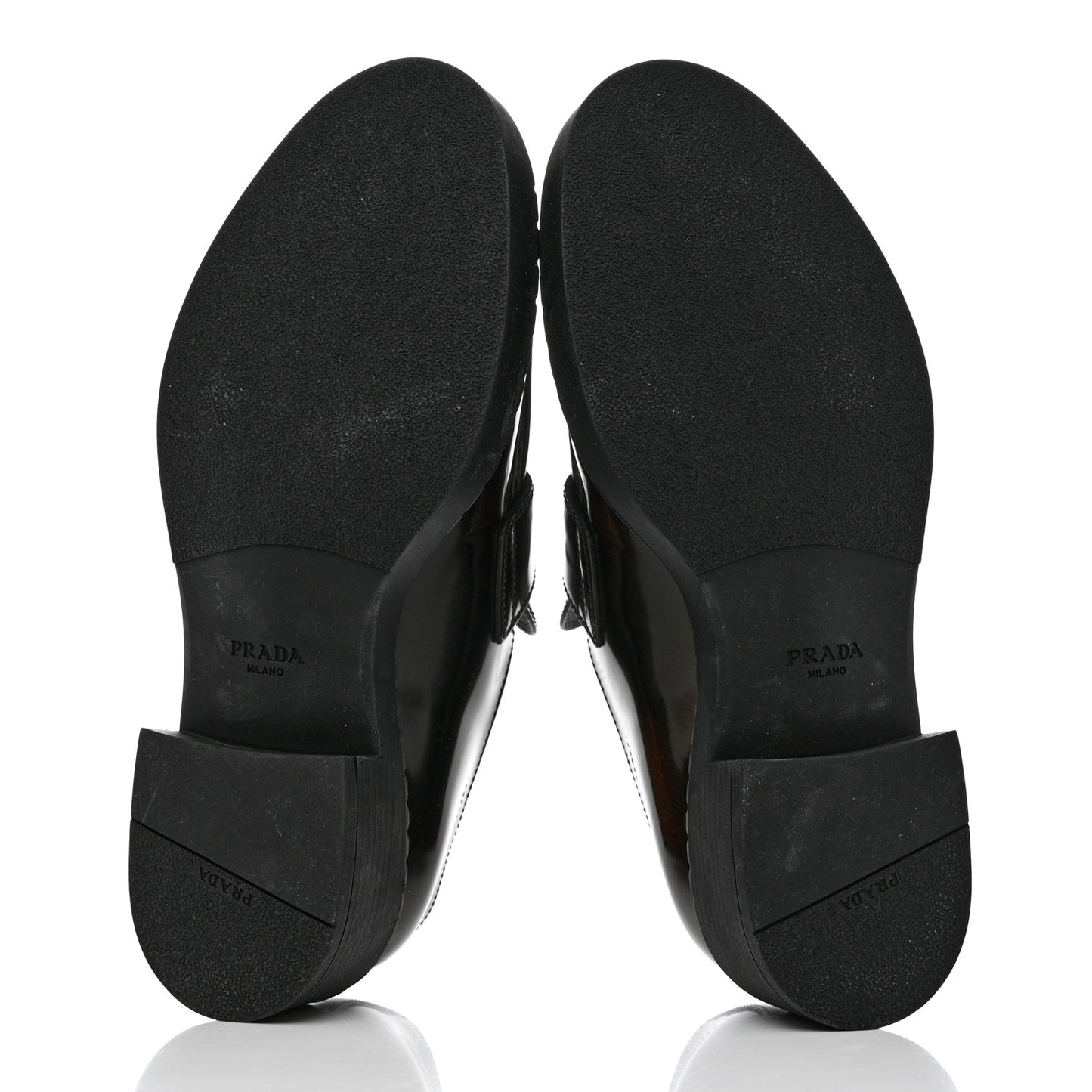 Spazzolato Metal Triangle Logo 50mm Loafers 40.5 Bruciatio Fume