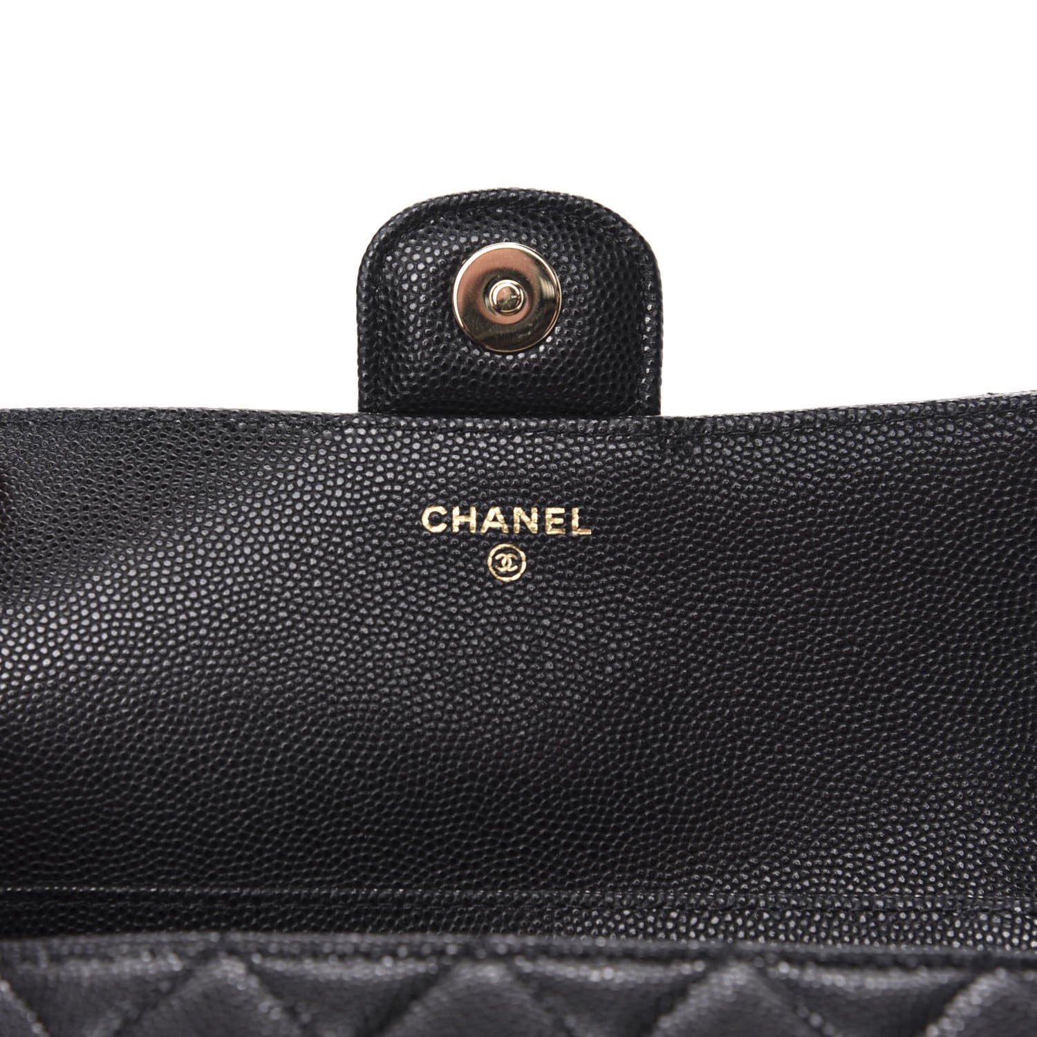 Chanel Caviar Quilted Glasses Case With Chain Black 6 of 8