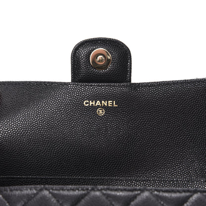 Chanel Caviar Quilted Glasses Case With Chain Black 6 of 8