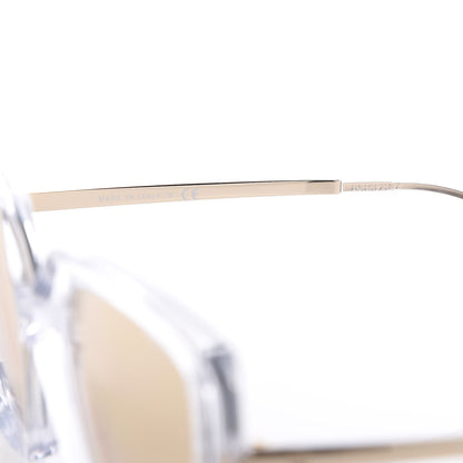 Chanel 24K Gold Mirror Square Sunglasses 6051 Transparent 6 of 7