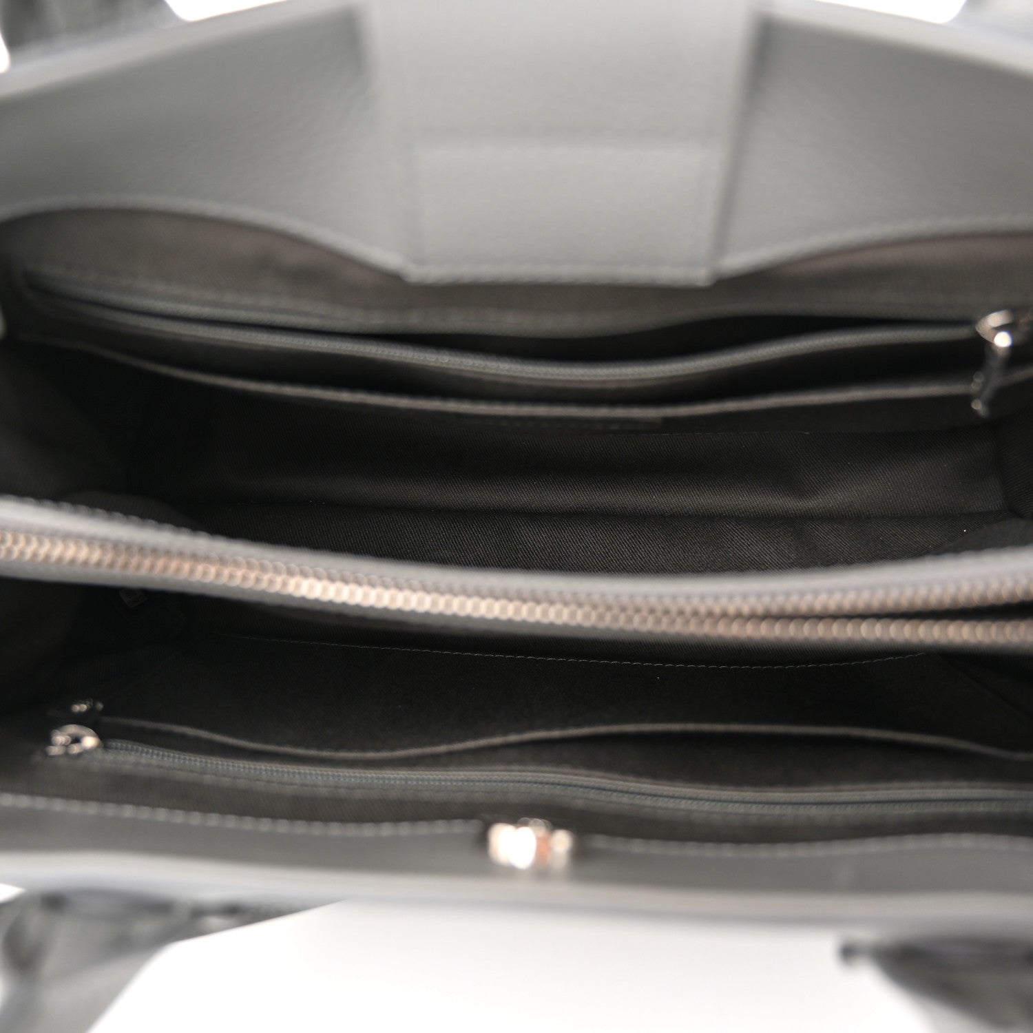 Chanel Grained Calfskin Small Neo Executive Shopper Tote Grey 5 of 10