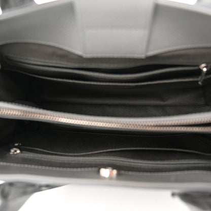 Chanel Grained Calfskin Small Neo Executive Shopper Tote Grey 5 of 10