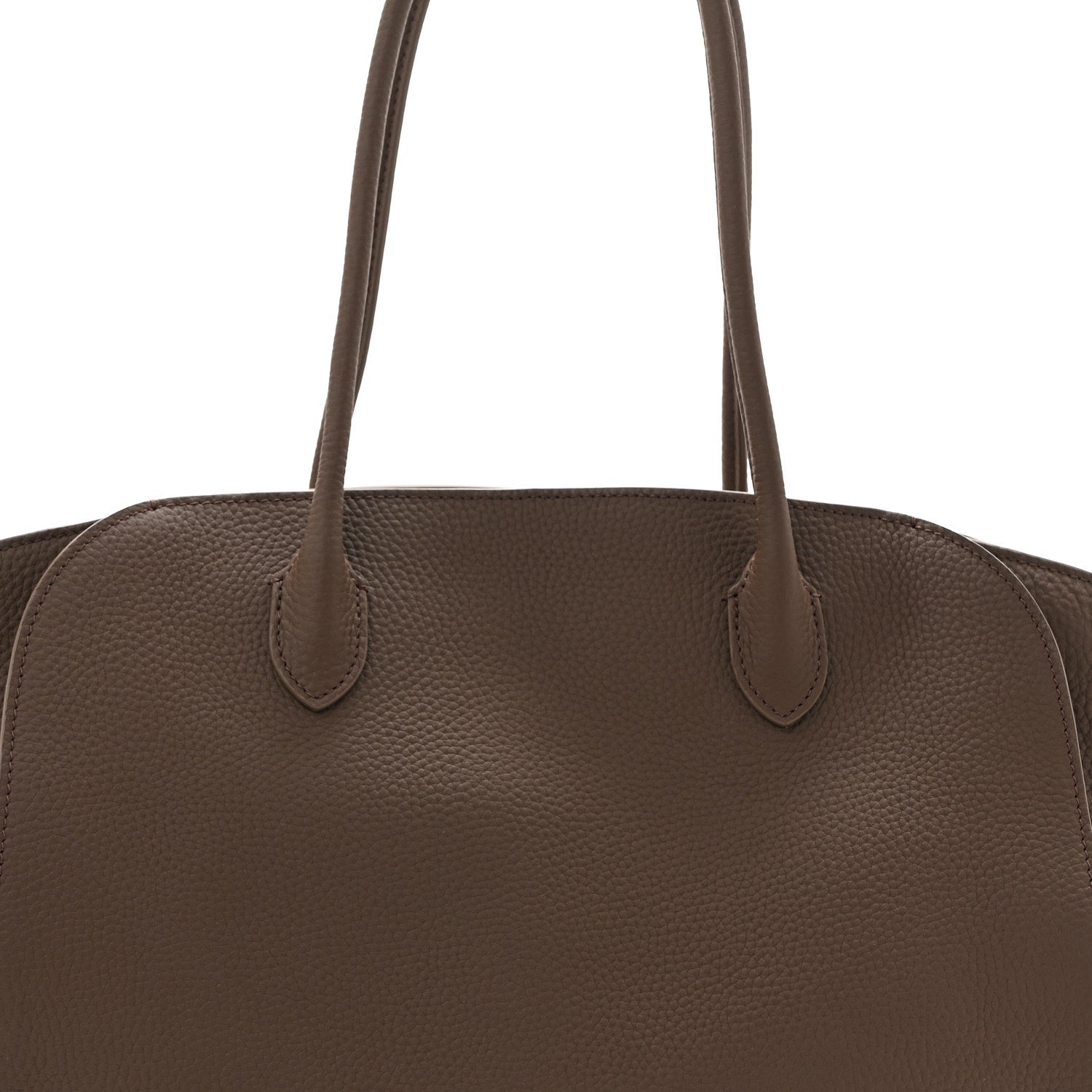 The Row Matte Grained Calfskin Marlo 14 Dark Olive 7 of 9