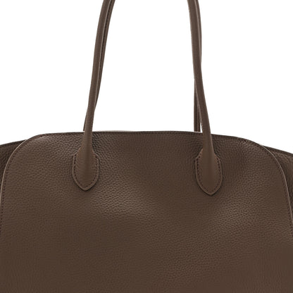 The Row Matte Grained Calfskin Marlo 14 Dark Olive 7 of 9
