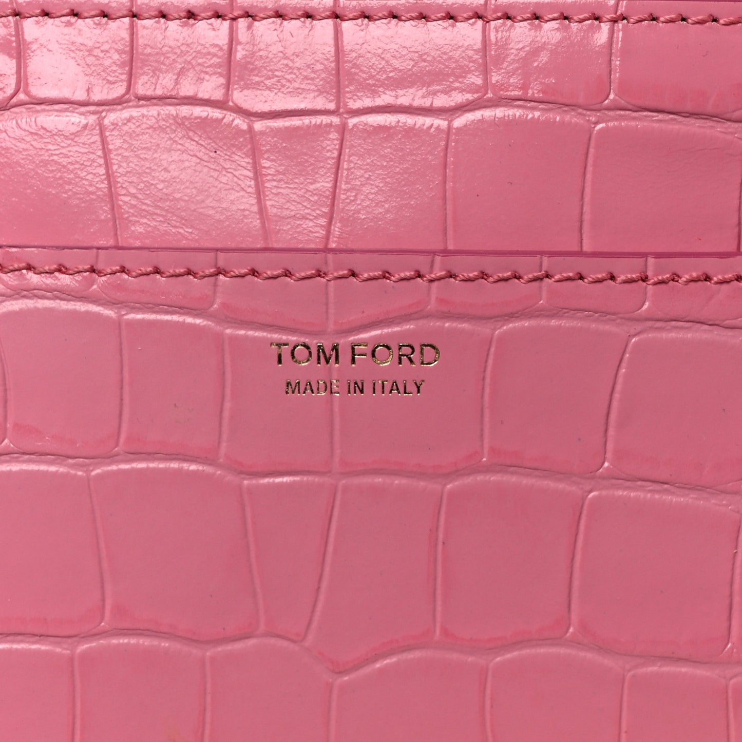 Calfskin Croc-Embossed Mini Jennifer Pink