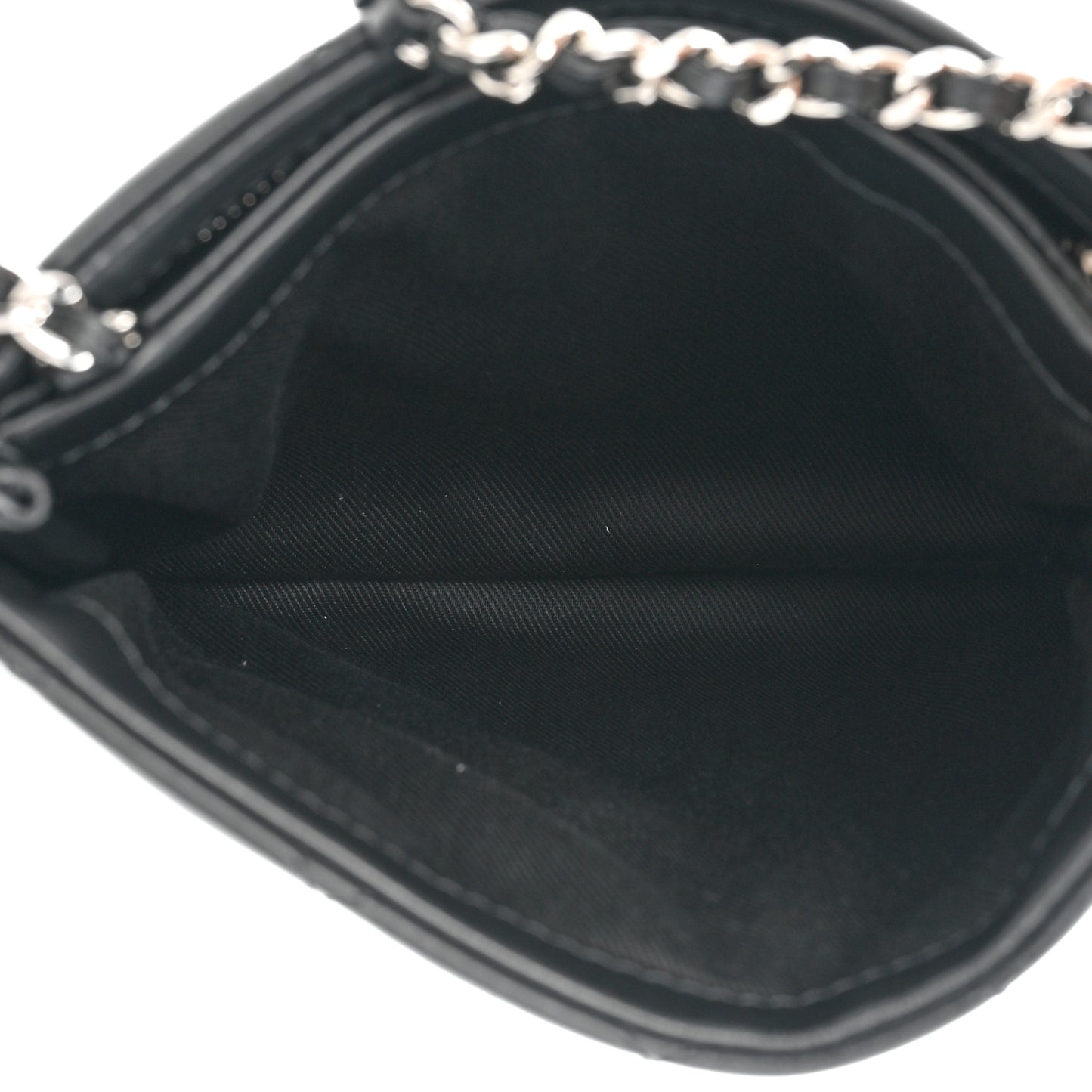 Lambskin Quilted Crossbody Bag Black