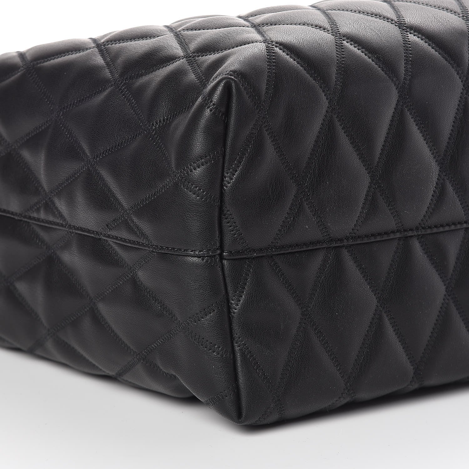 Givenchy Rubber Effect Canvas Quilted Duo Shopper Tote Black 9 of 10