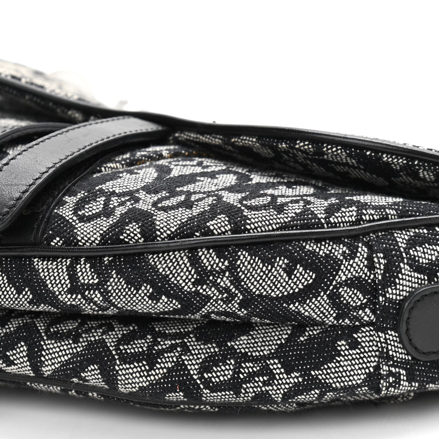 Monogram Saddle Bag Black