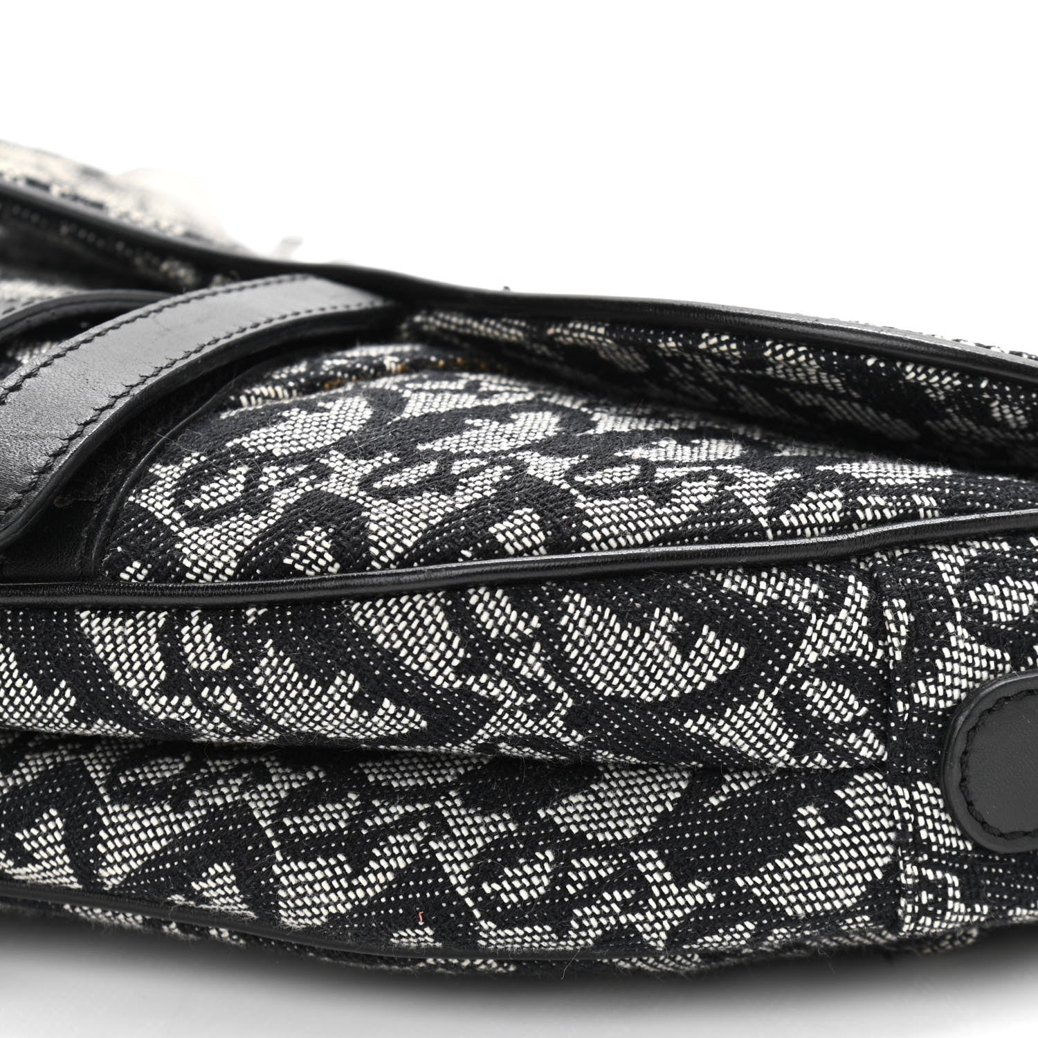 Christian Dior Monogram Saddle Bag Black 10 of 10