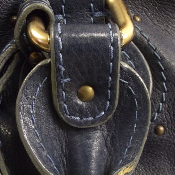 Chloe Leather Paddington Satchel Blue Nuit 8 of 16