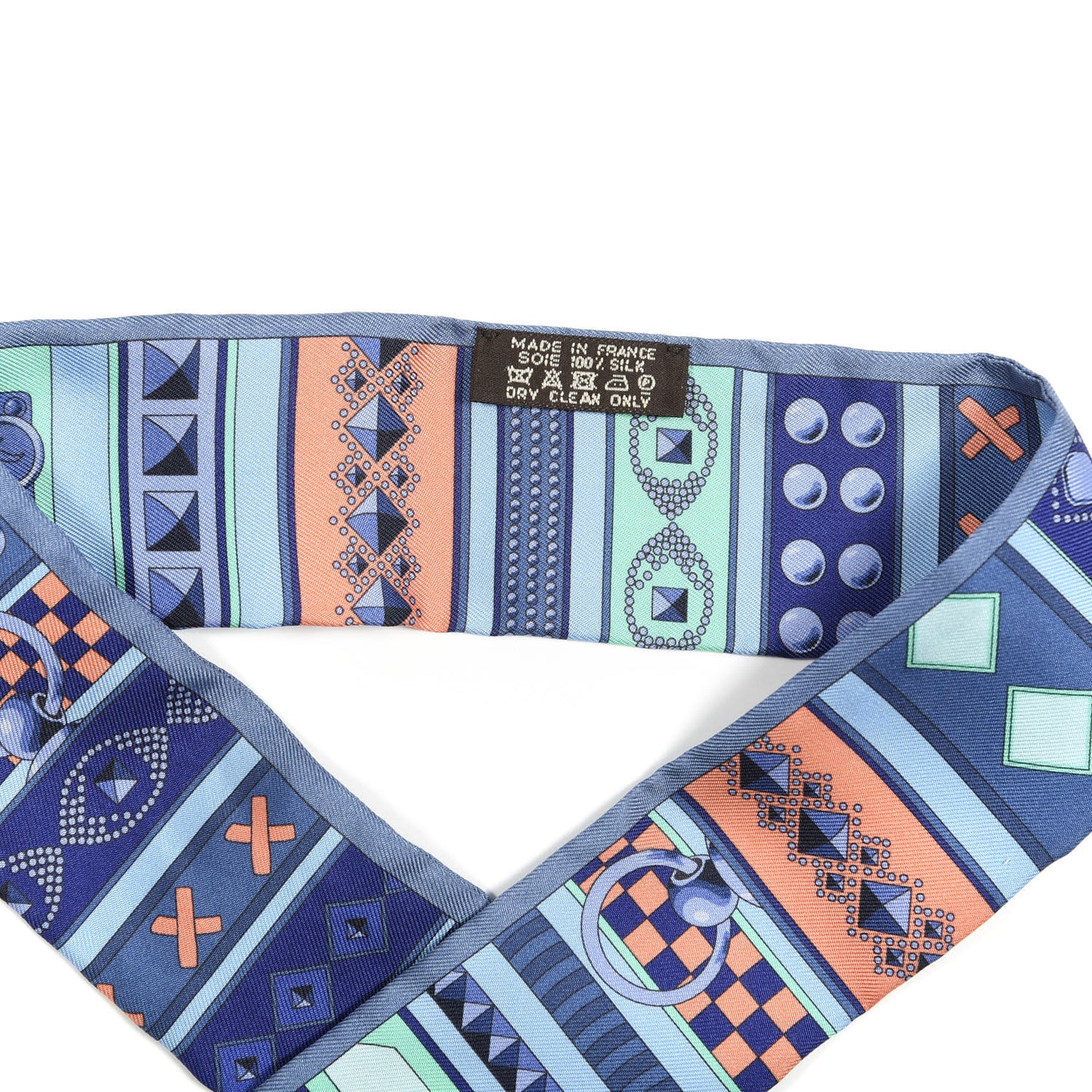 Silk Colliers de Chiens Twilly Blue Jean Vert Coral