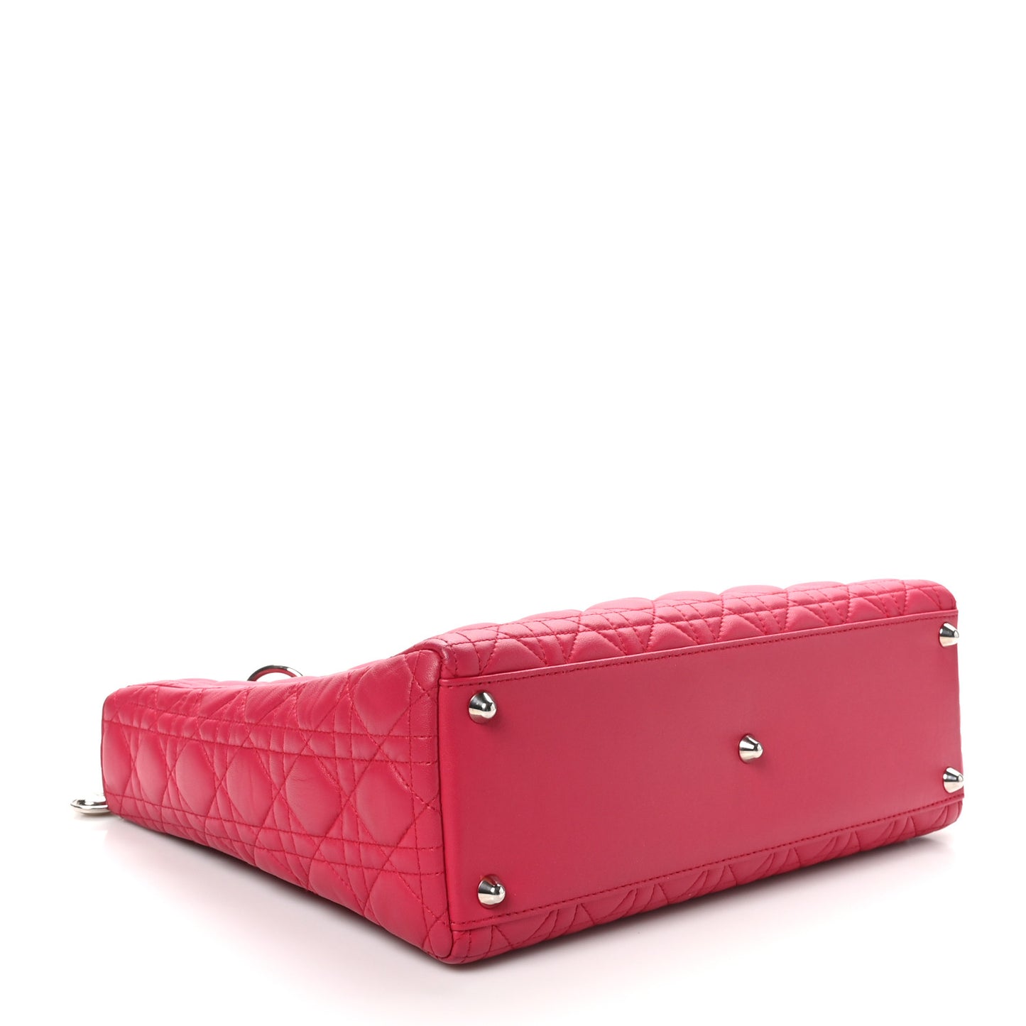 Lambskin Cannage Large Lady Dior Pink