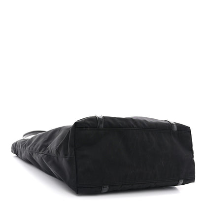 Prada Tessuto Nylon Calfskin Shopping Tote Black 4 of 11